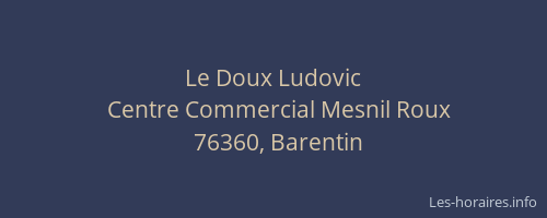 Le Doux Ludovic