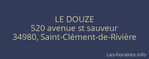 LE DOUZE