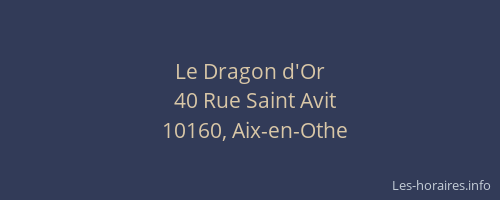 Le Dragon d'Or