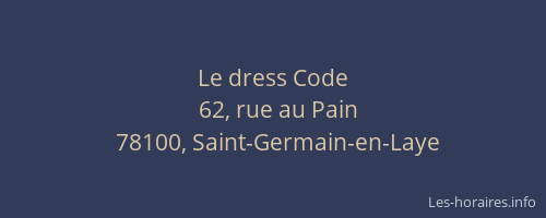 Le dress Code