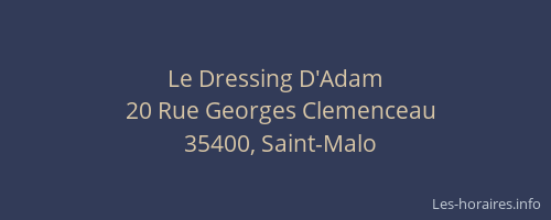 Le Dressing D'Adam