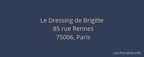 Le Dressing de Brigitte