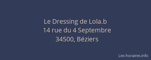 Le Dressing de Lola.b