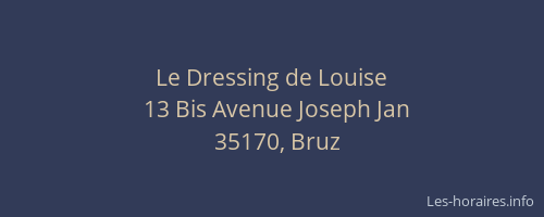 Le Dressing de Louise
