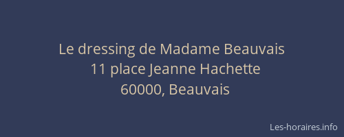 Le dressing de Madame Beauvais
