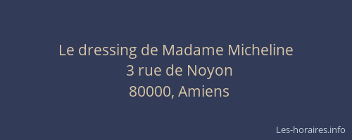 Le dressing de Madame Micheline