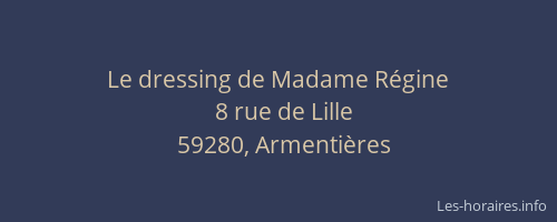 Le dressing de Madame Régine