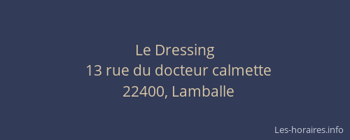 Le Dressing