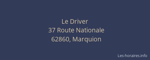 Le Driver