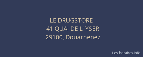 LE DRUGSTORE