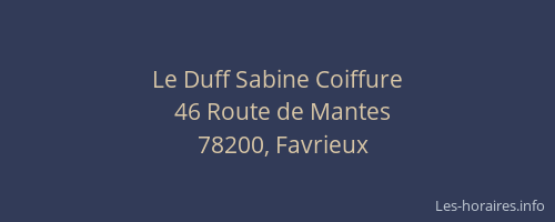 Le Duff Sabine Coiffure