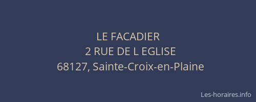 LE FACADIER