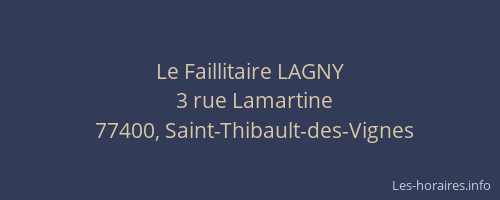 Le Faillitaire LAGNY
