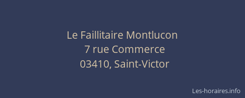 Le Faillitaire Montlucon