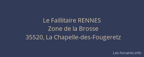 Le Faillitaire RENNES