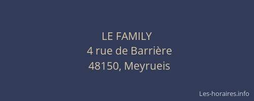 LE FAMILY