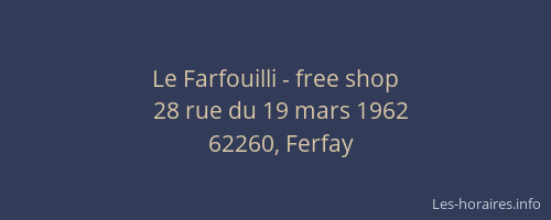 Le Farfouilli - free shop