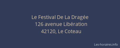 Le Festival De La Dragée
