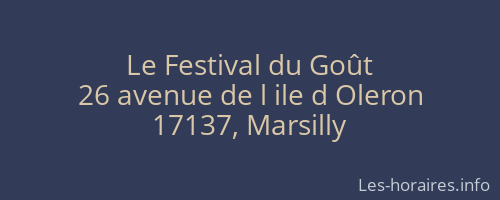 Le Festival du Goût