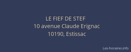 LE FIEF DE STEF