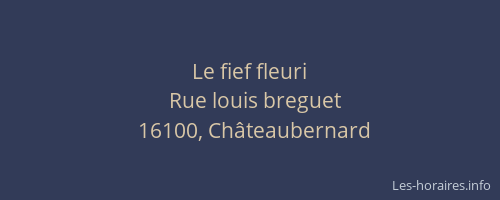 Le fief fleuri