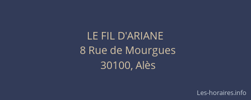 LE FIL D'ARIANE