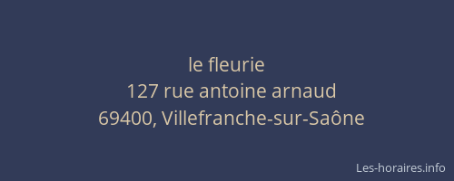 le fleurie