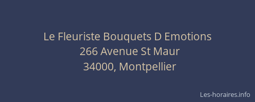 Le Fleuriste Bouquets D Emotions