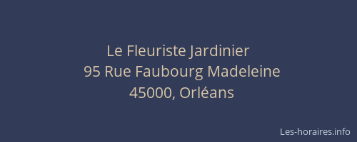 Le Fleuriste Jardinier
