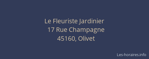 Le Fleuriste Jardinier