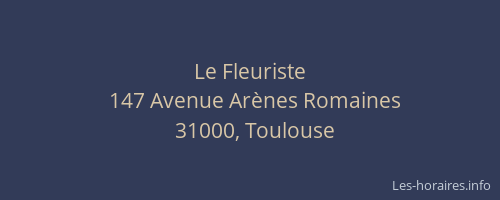 Le Fleuriste
