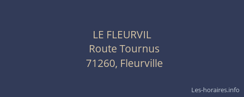 LE FLEURVIL