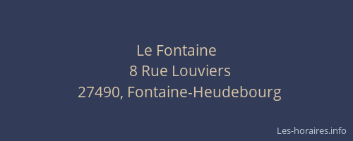 Le Fontaine