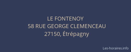 LE FONTENOY
