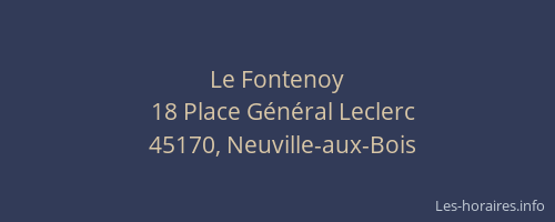 Le Fontenoy