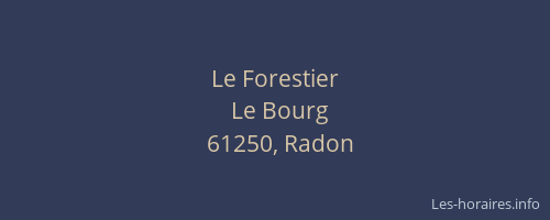 Le Forestier