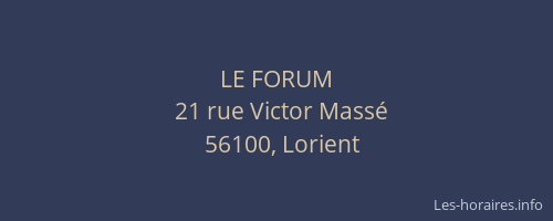 LE FORUM
