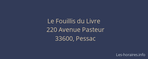 Le Fouillis du Livre