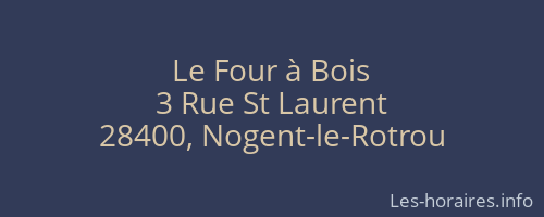 Le Four à Bois