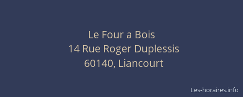 Le Four a Bois
