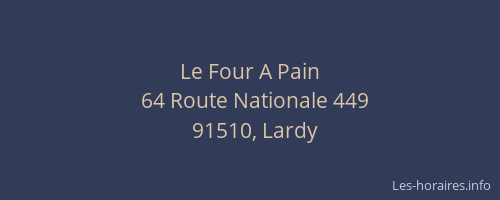Le Four A Pain
