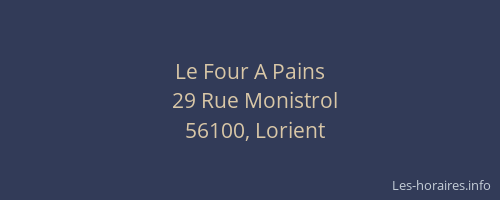 Le Four A Pains
