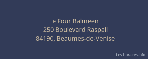 Le Four Balmeen