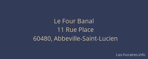Le Four Banal