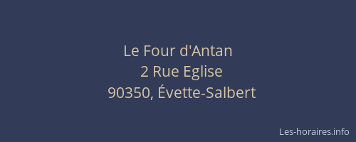 Le Four d'Antan