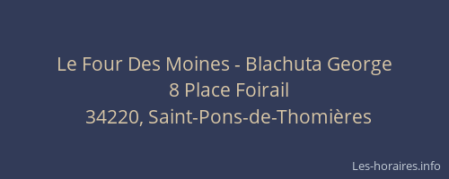 Le Four Des Moines - Blachuta George