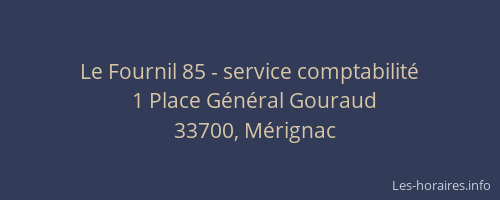 Le Fournil 85 - service comptabilit&eacute;