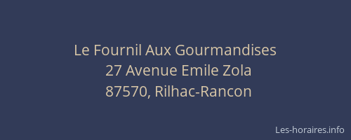 Le Fournil Aux Gourmandises