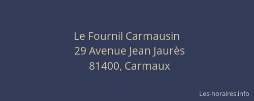 Le Fournil Carmausin