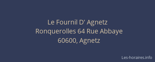 Le Fournil D' Agnetz